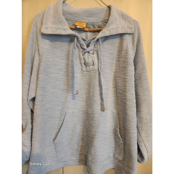 T47 Ruby Rd Heather blue, lace up top - Picture 1 of 7